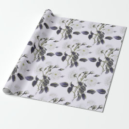 Elegante Vintage französische Stickereitoilette  Geschenkpapier