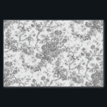 Elegante Vintage französische Stickereitoilette Seidenpapier<br><div class="desc">Elegantes und verziertes Vintages Jouy-Muster mit exotischen Blume,  Weinreben und Blättern,  verwoben mit Garland und Körben von Rose. Dieses Muster wurde um 1910 in der Smithsonian-Sammlung aus einem historischen französischen Textilfragment adaptiert. Muster sind hoch,  können aber nicht gekachelt werden.</div>