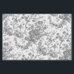 Elegante Vintage französische Stickereitoilette Seidenpapier<br><div class="desc">Elegantes und verziertes Vintages Jouy-Muster mit exotischen Blume,  Weinreben und Blättern,  verwoben mit Garland und Körben von Rose. Dieses Muster wurde um 1910 in der Smithsonian-Sammlung aus einem historischen französischen Textilfragment adaptiert. Muster sind hoch,  können aber nicht gekachelt werden.</div>