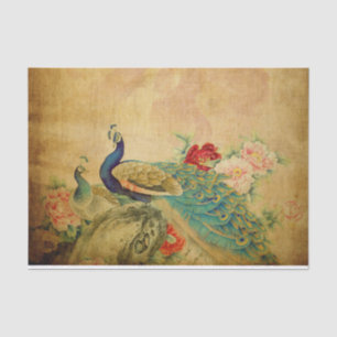 Elegante, Vintage Friedenstruppen Seidenpapier