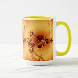 Elegante Vintage Goldnotizen Tasse