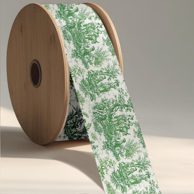 Elegante Vintage Grüntüte Satinband (Von Creator hochgeladen)