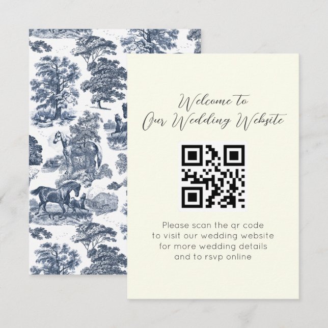 Elegante Vintage Hochzeit Begleitkarte (Vorne/Hinten)