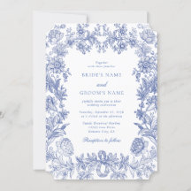 Elegante Vintage Hochzeit der französischen Blauen