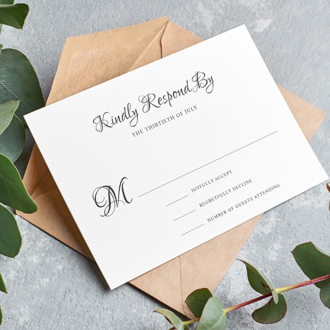 Elegante Vintage Hochzeit RSVP Karte (Von Creator hochgeladen)