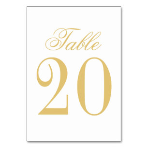Elegante Vintage-Hochzeit Tischnummer