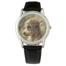 Elegante Vintage Hundeschlittenuhr
