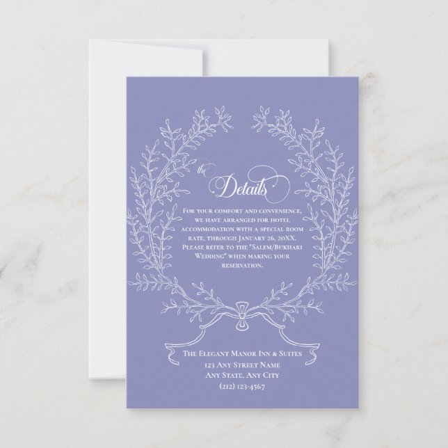 Elegante Vintage islamische Hochzeitdetails (Vorderseite)