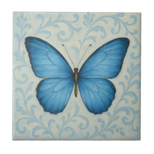 Elegante Vintage Keramik Butterfly Tile Fliese