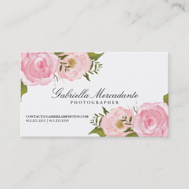 Elegante Vintage kundenspezifische Terminkarte (Vorderseite)