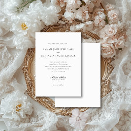 Elegante Vintage Kunstschätze Europäische Hochzeit Einladung