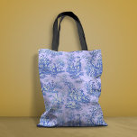 Elegante Vintage lila Blautöle Tasche<br><div class="desc">Vintage lila blaue Toile de jouy bedruckte Tote Bag. Diese toile de jouy Vintage Tasche wird durch die exquisiten Designs der französischen Landschaftsszenen inspiriert. Diese ausgeklügelten Toilabdrücke sind im Moment ein echter Wutanfall, sie verbinden traditionellen Charme und zeitgenössischen Stil mit stilvollen Farben, dem perfekten Geschenk in Geburtstagen, Valentinen, Weihnachten oder...</div>