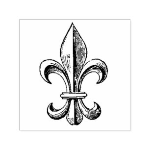 Elegante Vintage Lilie Permastempel