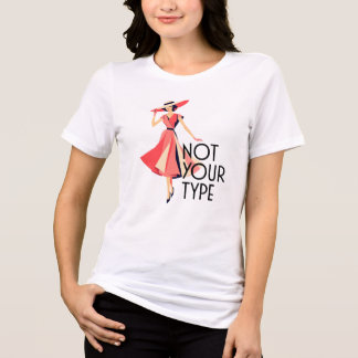 Elegante Vintage-Mode-Dame Tri-Blend Shirt