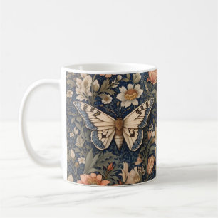 Elegante Vintage-Motte von William Morris inspirie Kaffeetasse