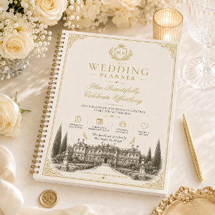 Elegante Vintage-Old-Money-Hochzeit Planer