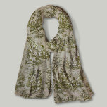 Elegante, Vintage Olivgrün-Tulle de jouy Schal<br><div class="desc">Vintages Retro Olivgrün Toile de jouy Scarf. Genießen Sie den Schrank mit der zeitlosen Eleganz von toile de jouy Vintagen Designs, inspiriert durch die exquisiten Motive der französischen heiß rosa Szenen. Diese ausgeklügelten Toile-Drucke sind im Augenblick ein Alltagswut, schöne Designs, die natürliche Schönheit und Charme bringen. Dieser modische Schal verbindet...</div>