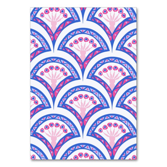 Elegante Vintage-Ornamentkunst Tischnummer (Vorderseite)