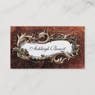 Elegante Vintage Rahmen Steampunk Geschäfts-Karte Visitenkarte