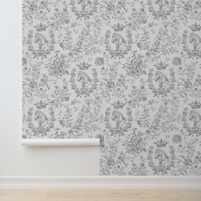 Elegante Vintage Reittour Tapete (Anwendung)