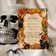 Elegante Vintage-Retro-Halloween-Party