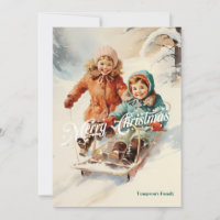 Elegante Vintage Retro-Klassiker mit Schlitten