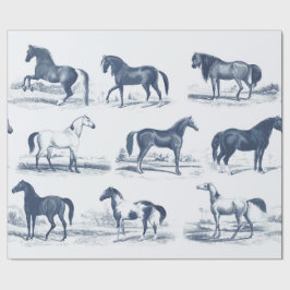 Elegante Vintage Rodelbahn Geschenkpapier