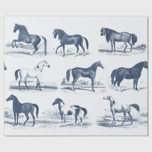 Elegante Vintage Rodelbahn Geschenkpapier