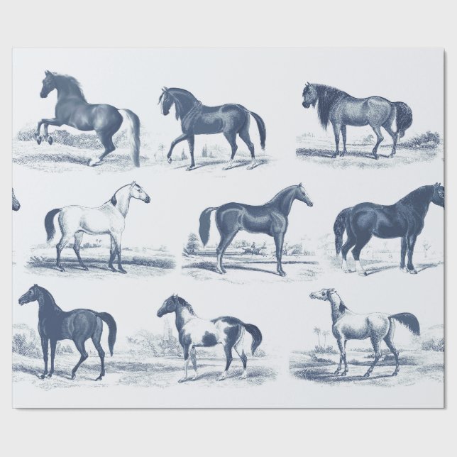 Elegante Vintage Rodelbahn Geschenkpapier (Saum)