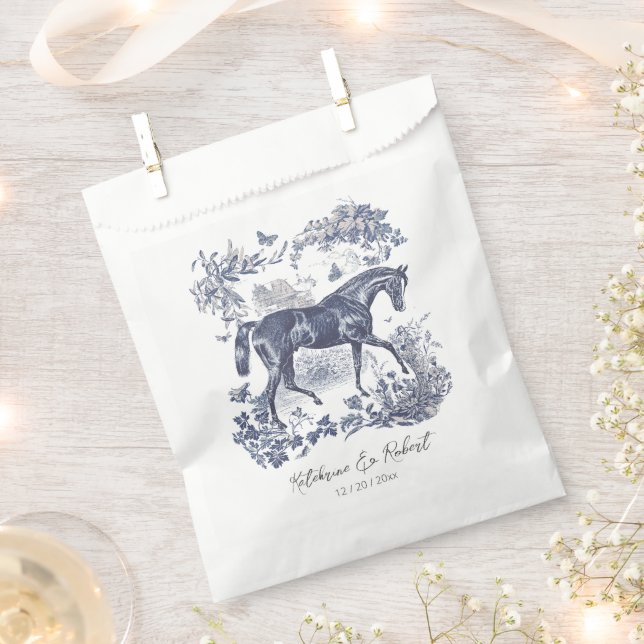 Elegante Vintage Rodeltour Geschenktütchen (Ausgeschnitten)