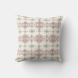 Elegante Vintage-Rollenmuster-Wurfkissen Kissen