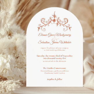 Elegante Vintage Romance Einladung