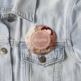 Elegante Vintage romantische Hochzeit Button