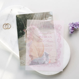 Elegante Vintage Romantische Rosa Brautparty