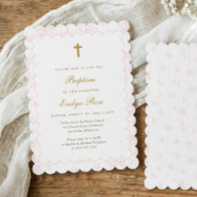 Elegante Vintage-Rosa-Toile-Taufe für einen Babyju