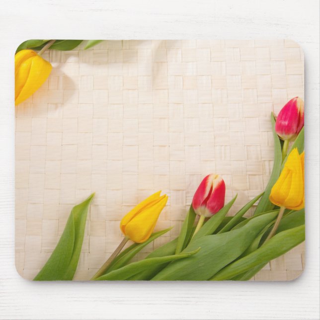Elegante Vintage Rose Blumenmousepad Mousepad (Vorne)