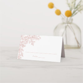 Elegante Vintage Rose Florenz Platzkarte