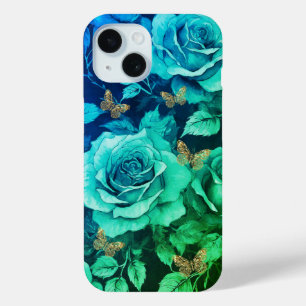Elegante Vintage Rose und Schmetterlinge Case-Mate iPhone Hülle