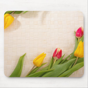 Elegante Vintage-Rosen Blumen-Mauspad Mousepad