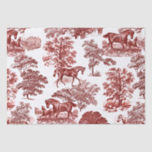 Elegante Vintage Rote Pferde