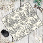 Elegante Vintage Schwarze Toile de jouy Mousepad<br><div class="desc">Elegantes Vintages schwarzes Toile de jouy Monogram Mouse Pad. Die Kunstdrucke sind derzeit ein Alltagswut, ein elegantes und verziertes Vintages toile de jouy-Muster mit einer romantischen Szene aus der französischen Landschaft. Dieser Muster-Stil ist derzeit für Wohngestaltung, Kleidung, mobil und IPad Hüllen, Einladungen und vieles mehr. Die Designs sind klassisch und...</div>