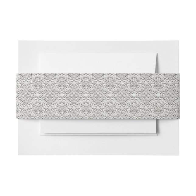 Elegante Vintage Spitze Einladungsbanderole (Vorderseite Beispiel)