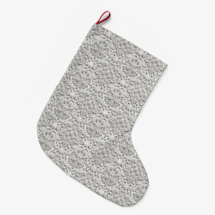 Elegante Vintage Spitze Großer Weihnachtsstrumpf