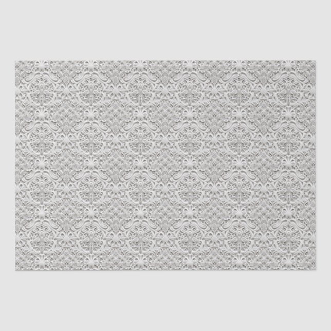 Elegante Vintage Spitze Seidenpapier (Vorderseite)