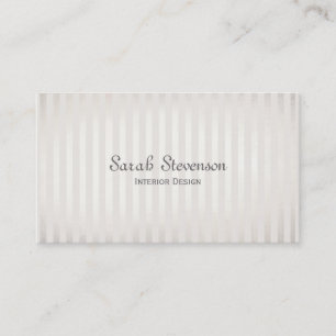 Elegante Vintage Streifen Visitenkarte
