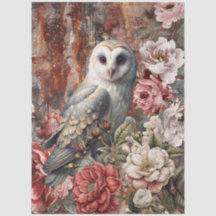 Elegante Vintage-Victorian-Rustikale Blumen-Dekupi