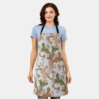 Elegante Vintage Viktorianische Boho Blätter Hinte