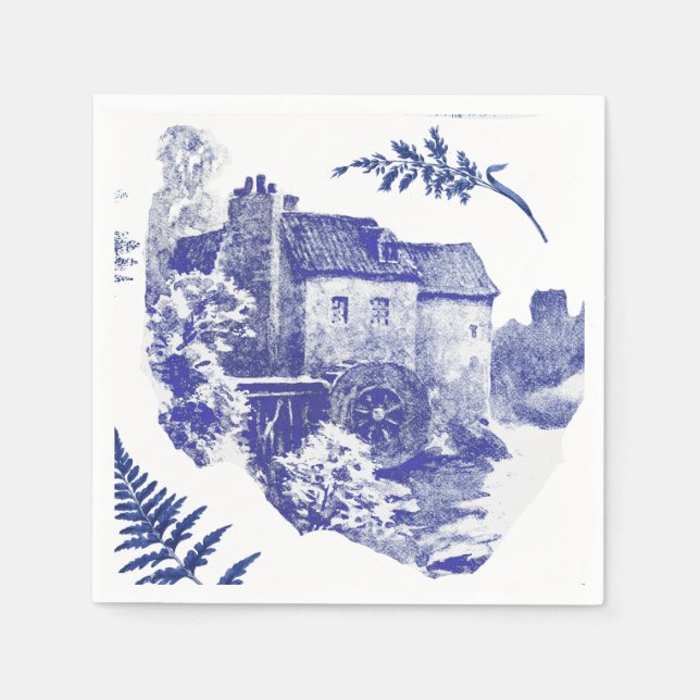 Elegante Vintage Villa dei Cedri Serviette (Vorderseite)