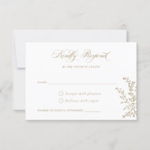 Elegante Vintage Wappen Monogram Wedding RSVP Card