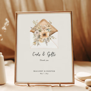 Elegante Vintage-Wasserfarben-Hochzeitskarten und Poster